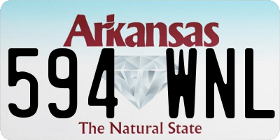 AR license plate 594WNL
