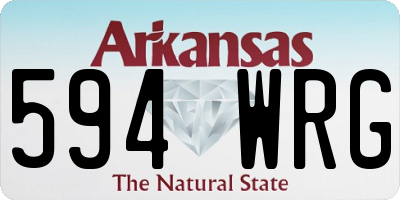 AR license plate 594WRG