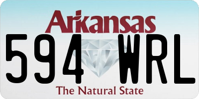 AR license plate 594WRL