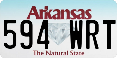 AR license plate 594WRT