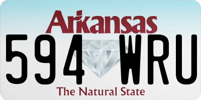 AR license plate 594WRU