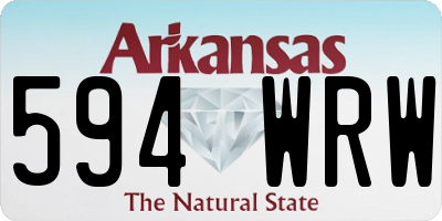 AR license plate 594WRW