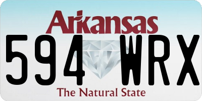 AR license plate 594WRX