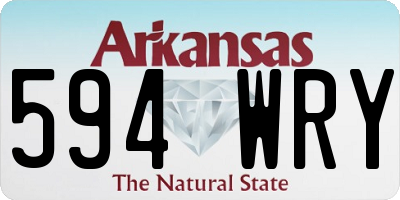 AR license plate 594WRY