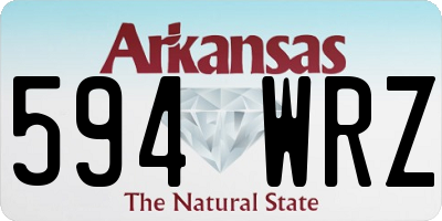 AR license plate 594WRZ