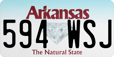 AR license plate 594WSJ