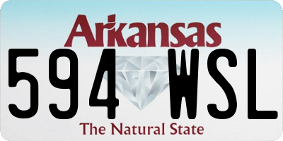 AR license plate 594WSL