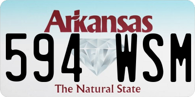 AR license plate 594WSM
