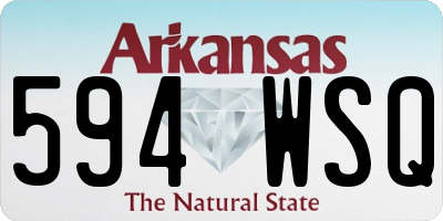 AR license plate 594WSQ