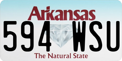 AR license plate 594WSU