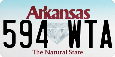 AR license plate 594WTA