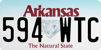 AR license plate 594WTC