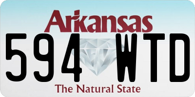 AR license plate 594WTD