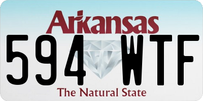 AR license plate 594WTF