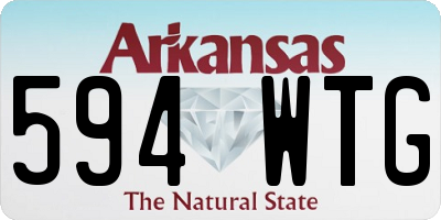 AR license plate 594WTG