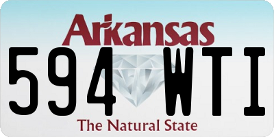AR license plate 594WTI