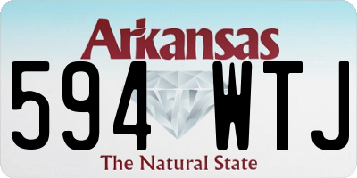 AR license plate 594WTJ