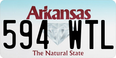 AR license plate 594WTL