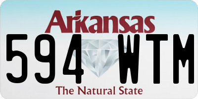 AR license plate 594WTM