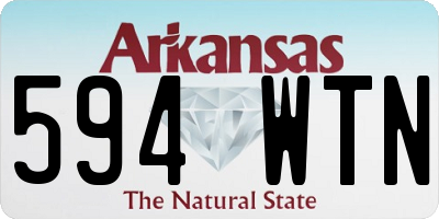 AR license plate 594WTN