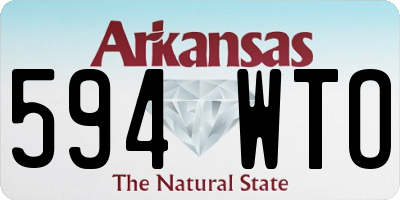 AR license plate 594WTO