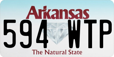 AR license plate 594WTP
