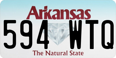 AR license plate 594WTQ