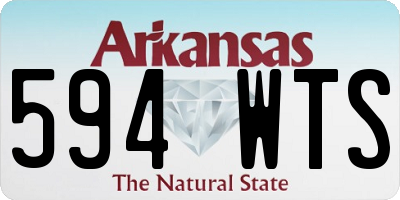 AR license plate 594WTS