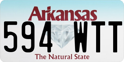 AR license plate 594WTT