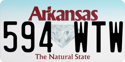 AR license plate 594WTW