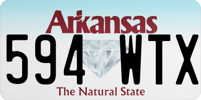 AR license plate 594WTX
