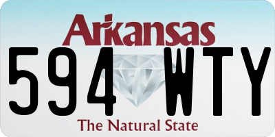 AR license plate 594WTY