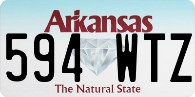 AR license plate 594WTZ
