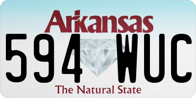 AR license plate 594WUC