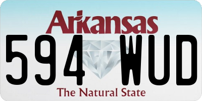 AR license plate 594WUD