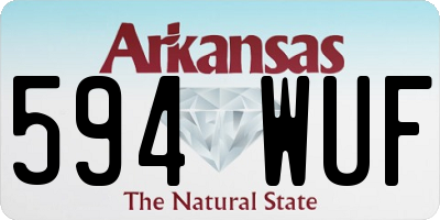 AR license plate 594WUF