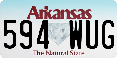 AR license plate 594WUG