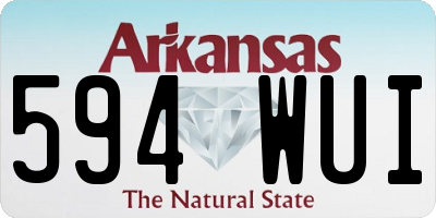 AR license plate 594WUI