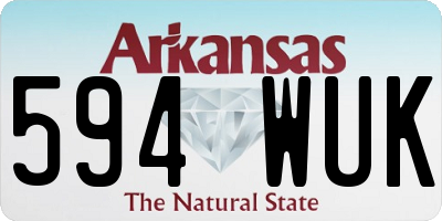 AR license plate 594WUK