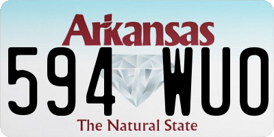 AR license plate 594WUO