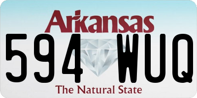 AR license plate 594WUQ