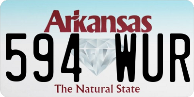 AR license plate 594WUR