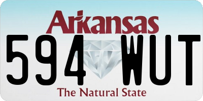 AR license plate 594WUT