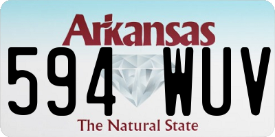 AR license plate 594WUV