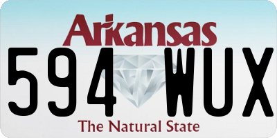 AR license plate 594WUX