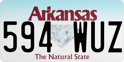 AR license plate 594WUZ