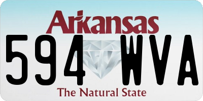 AR license plate 594WVA