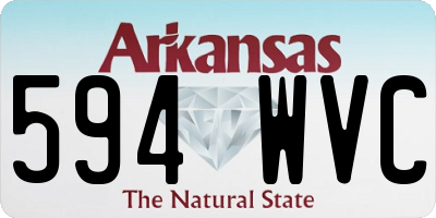 AR license plate 594WVC