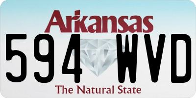 AR license plate 594WVD