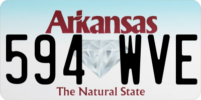 AR license plate 594WVE